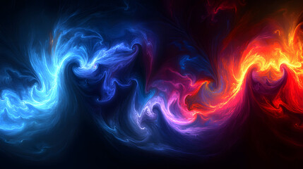 Obraz premium Colorful abstract background with tulips in a vibrant floral design for artistic and creative projects