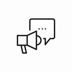 message announce icon sign vector