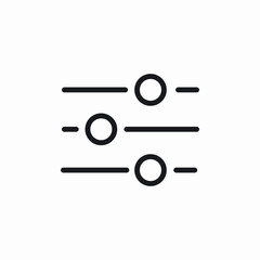 settings spectrum icon sign vector