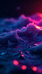 colourful waves abstract