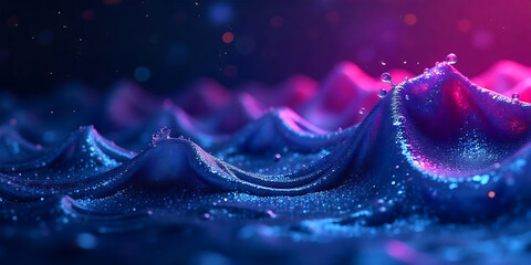 abstract waves on a dark background