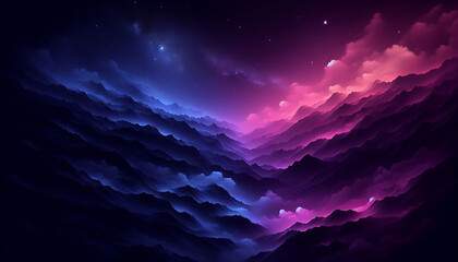 night sky with moon and stars