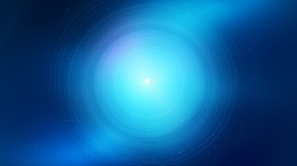 Obraz premium Navy Blue Striped Gradient Abstract Background with Glowing Sphere Frame. Copy Paste Area for Logo or Product.