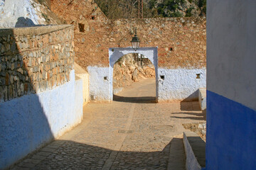 Entrance door to Chefchaouen, Morocco