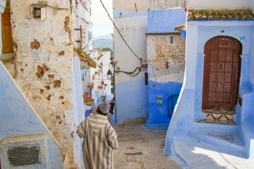 Streets in Chefchaouen, Morocco