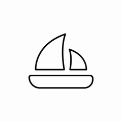 sail ocean icon sign vector