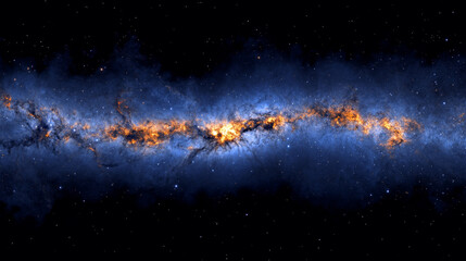 A vivid view of the Milky Wayâ€™s center, showcasing stars and cosmic dust in deep space