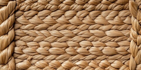 textured postcard design, handwoven textile inspired postcard design with intricate patterns, earthy tones, and elegant space for text in the center