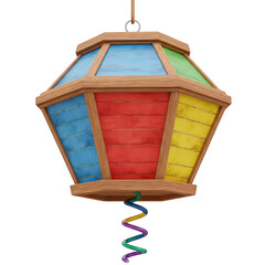 balloon 3d render festa junina transparent background