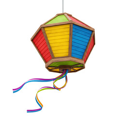 balloon 3d render festa junina transparent background