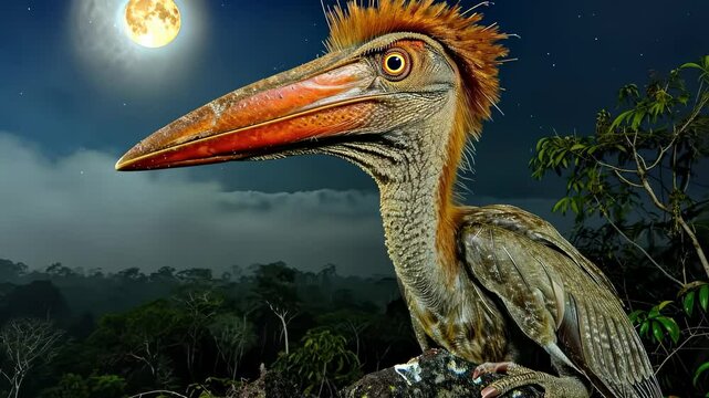 Jurassic marvel: video of dinosaur, presenting its striking anatomy, ancient behaviors, captivating story of creatures that once ruled Earth in bygone era.