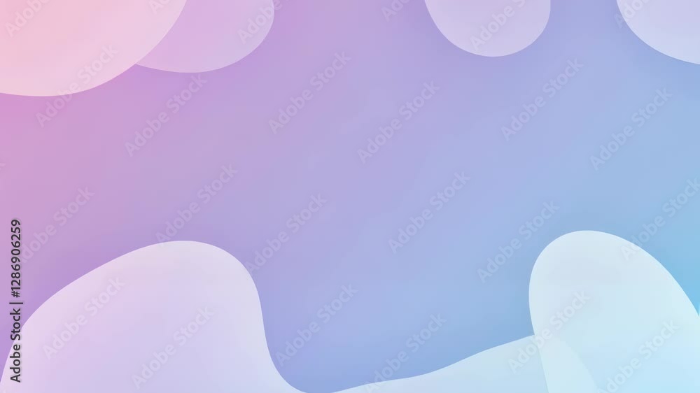 Poster pastel gradient abstract background with organic shapes. soft color transition from pink to purple t