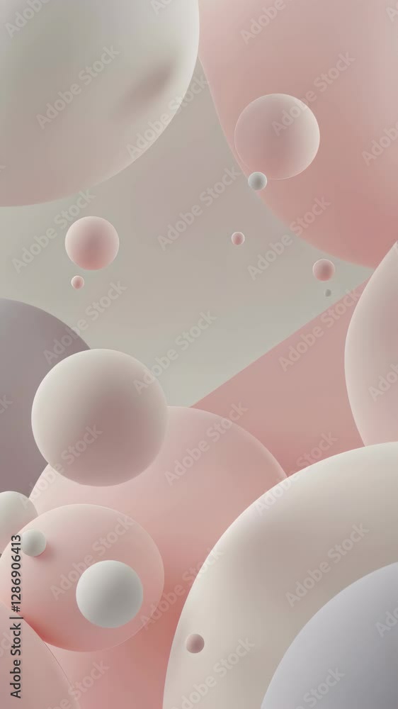 Poster soft abstract shapes in pastel pink and grey. elegant minimalist background design. subtle gradient 