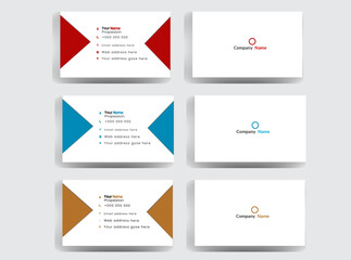 
Modern business Card . Corporate double-sided creative business card template . Business card for business and personal use . Vector illustration design. Horizontal layout, Print ready .
