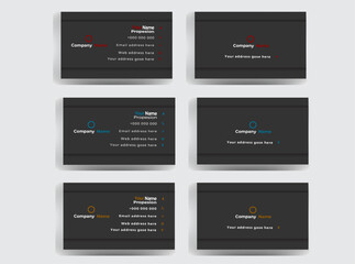
Modern business Card . Corporate double-sided creative business card template . Business card for business and personal use . Vector illustration design. Horizontal layout, Print ready .
