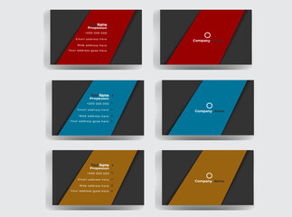 
Modern business Card . Corporate double-sided creative business card template . Business card for business and personal use . Vector illustration design. Horizontal layout, Print ready .
