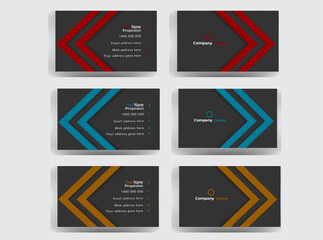 
Modern business Card . Corporate double-sided creative business card template . Business card for business and personal use . Vector illustration design. Horizontal layout, Print ready .
