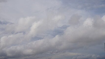 clear day sky with beautiful white clouds, sky view