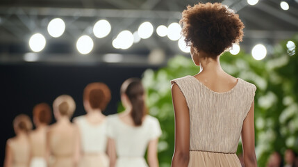 Fashion Design Competition with Models on the Runway
