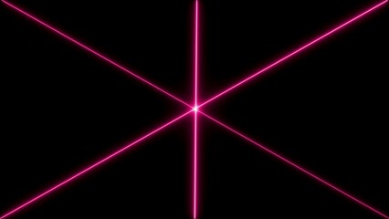 Neon abstract laser light. glowing laser line on black background. security concept laser light protection illustration background.