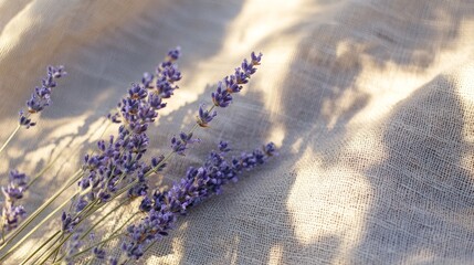 Lavender linen fabric texture