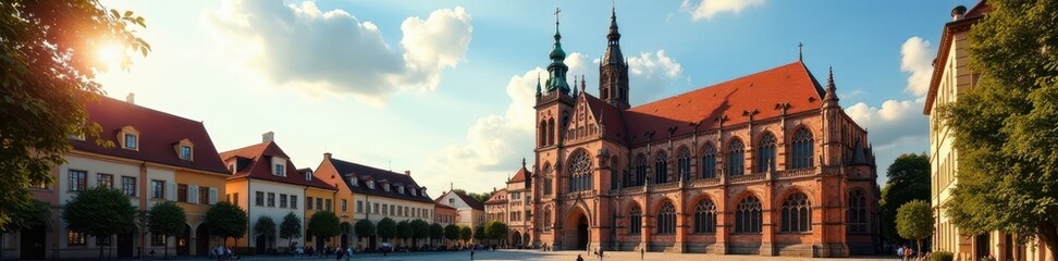 Obraz premium Intricate Speyer Cathedral exterior with figure, cathedral, history