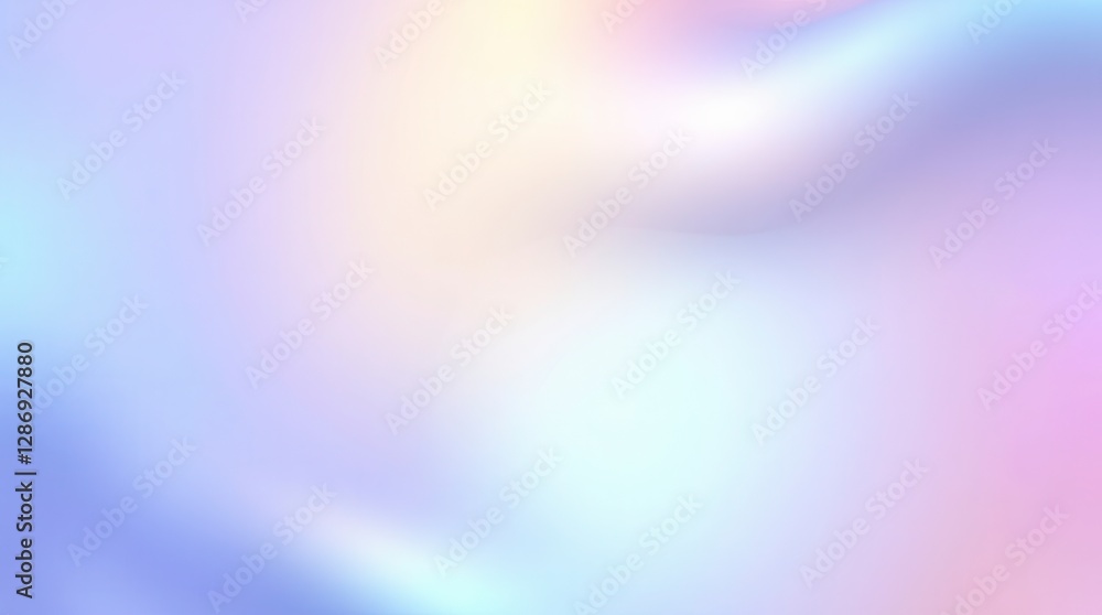 Poster subtle pastel gradients blend into an iridescent backdrop, creating a dreamy and soft background.