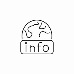 global information icon sign vector