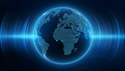 홀로그램 스타일의 지구