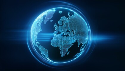 홀로그램 스타일의 지구