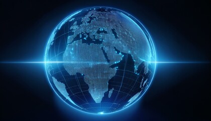 홀로그램 스타일의 지구