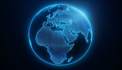 홀로그램 스타일의 지구