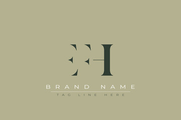 EFH abstract letter logo design. This logo is designed by three abstract letters.