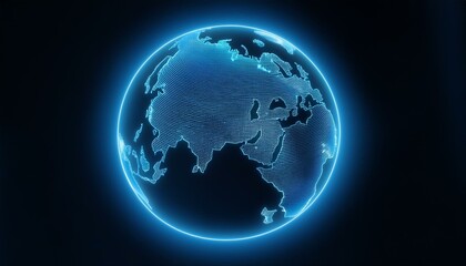 홀로그램 스타일의 지구