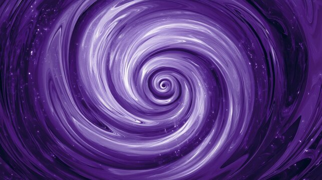 Mesmerizing purple swirl galaxy with cosmic vortex effect