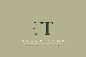EFT abstract letter logo design. This logo is designed by three abstract letters.