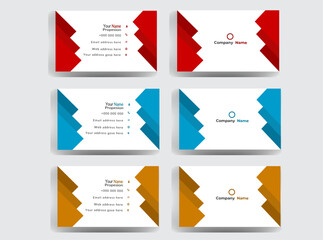 
Modern business Card . Corporate double-sided creative business card template . Business card for business and personal use . Vector illustration design. Horizontal layout, Print ready .
