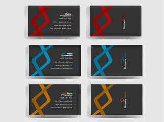 
Modern business Card . Corporate double-sided creative business card template . Business card for business and personal use . Vector illustration design. Horizontal layout, Print ready .
