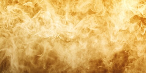 Obraz premium mystical smoke art, soft, drifting smoke is illuminated by golden light, creating a warm and mystical ambiance with intricate swirls