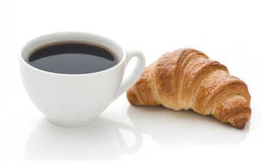 Coffee and Croissant Breakfast Delight