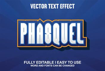 100% Editable Font Effect Vector