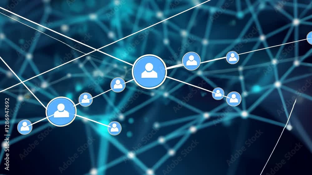 Poster abstract digital connections showcasing intricate data patterns in a technological landscape illumin