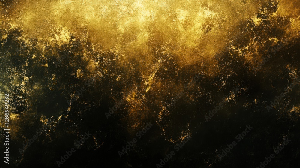 Poster elegant abstract background with golden texture and dark gradient tones