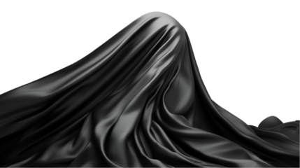 Black silk draped over a hidden form mystery elegance darkness shadow