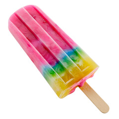 Colorful summer popsicles, isolated on transparent background. PNG element.