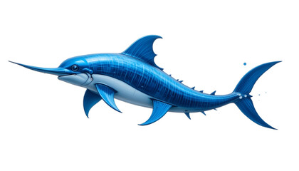 Obraz premium great white shark and dholfin fish 