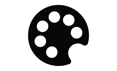 Palette icon, Palette Vector, painting and art symbol, vector illustration