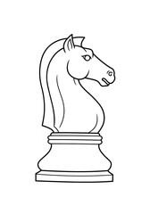 chess piece knight sketch 