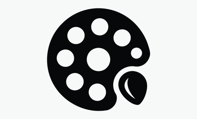 Palette icon, Palette Vector, painting and art symbol, vector illustration