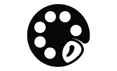 Palette icon, Palette Vector, painting and art symbol, vector illustration